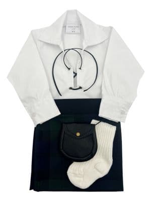 Black Watch Tartan Baby Kilt Outfit
