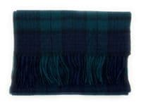 Black Watch Tartan Lambswool Large Clan Scarf 180cm x 30cm