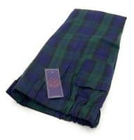 Boys Black Watch Regular Tartan Trousers Elasticated Waistband
