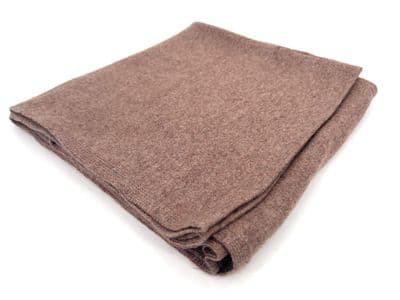 Brown Cashmere Blend Stole Soft & Warm 65 cm x 200 cm
