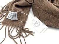 Brown Cashmere | Luxury Extra Fine Pure Cashmere Scarf