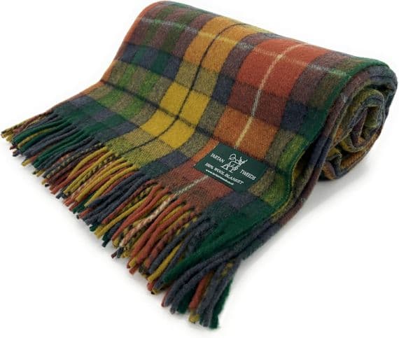 Buchanan Antique New Wool Large Tartan Blanket Throw Rug