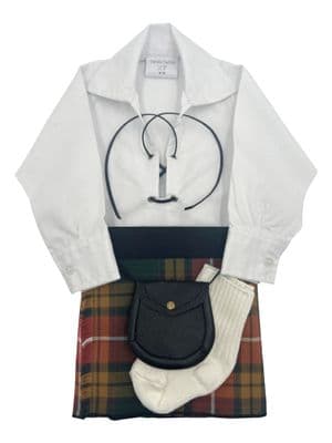 Buchanan Antique Tartan Baby Kilt Outfit | Traditional Scottish Baby Highland Wear