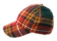 Buchanan Antique Tartan Baseball Cap, Deep Crown, Unisex, Made in Scotland