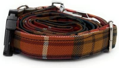 Buchanan Antique Tartan Dog Collar And Lead Set