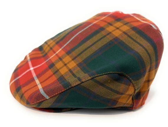 Buchanan Antique Tartan Flat Cap Made In Scotland