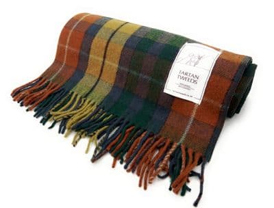 Buchanan Antique Tartan Knee Blanket 100% New Wool