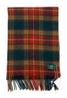 Buchanan Antique Tartan Lambswool Large Clan Scarf 180cm x 30cm