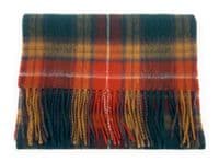 Buchanan Antique Tartan Lambswool Large Clan Scarf 180cm x 30cm