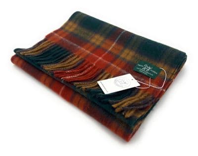 Buchanan Antique Tartan Lambswool Large Clan Scarf 180cm x 30cm