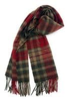 Buchanan Autumn Tartan Lambswool Large Clan Scarf 180cm x 30cm