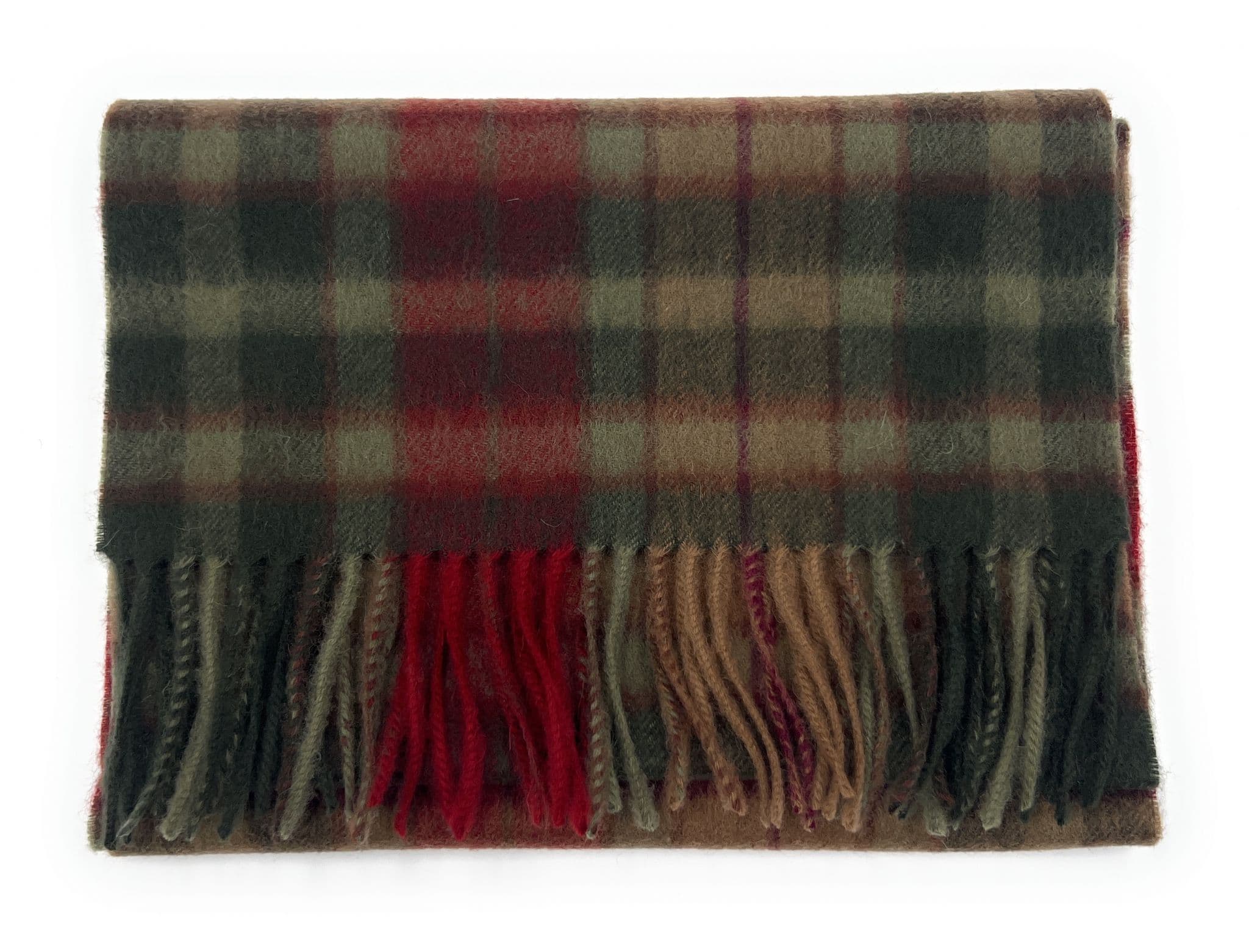 Buchanan Autumn Tartan Lambswool Large Clan Scarf 180cm x 30cm