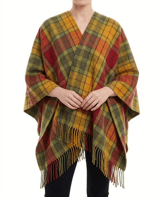 Buchanan Autumn Women's Pure Wool Cape