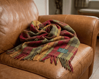 Buchanan Autumn Wool Large Tartan Blanket  Throw Rug