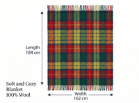 Buchanan Modern New Wool Large Tartan Blanket Throw Rug