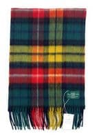 Buchanan Modern Tartan Lambswool Large Clan Scarf 180cm x 30cm