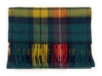 Buchanan Modern Tartan Lambswool Large Clan Scarf 180cm x 30cm