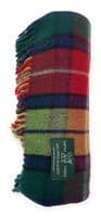 Buchanan Modern  Wool Tartan Knee Blanket 100% New Wool