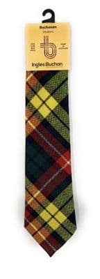 Buchanan Modern Wool Tartan Necktie Made In Scotland
