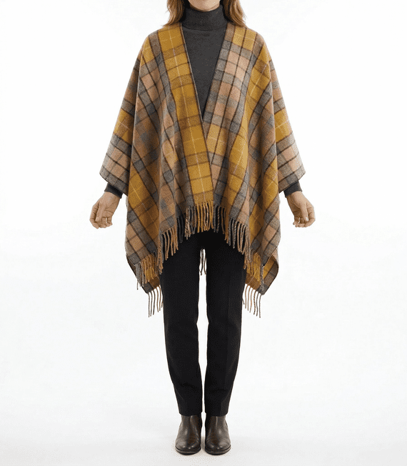Buchanan Natural Women's Pure Wool Cape