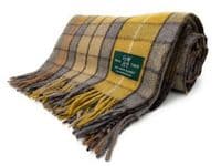 Buchanan Natural Wool Large Tartan Blanket Throw Rug