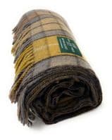 Buchanan Natural Wool Large Tartan Blanket Throw Rug
