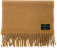 Camel Extra Fine Pure Cashmere Scarf 180 cm x 30 cm
