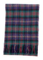 Cameron of Erracht Tartan Pure Lambswool Large Clan Scarf Unisex 180cm x 30cm