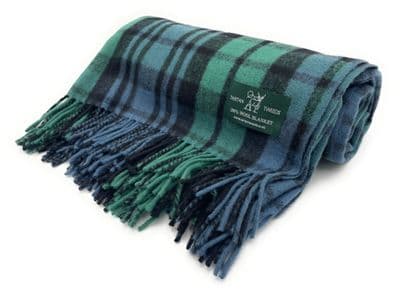Campbell Ancient New Wool Large Tartan Blanket Throw Rug