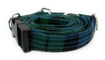 Campbell Ancient Tartan Dog Collar And Lead Set