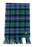 Campbell Ancient Tartan Lambswool Large Clan Scarf 180cm x 30cm
