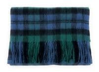 Campbell Ancient Tartan Lambswool Large Clan Scarf 180cm x 30cm