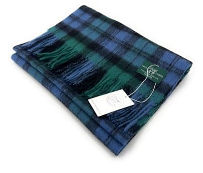 Campbell Ancient Tartan Lambswool Large Clan Scarf 180cm x 30cm