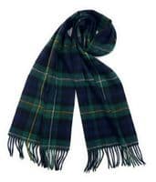 Campbell Of Argyll Tartan Lambswool Large Clan Scarf 180cm x 30cm