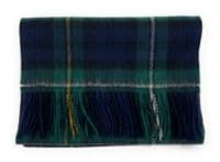 Campbell Of Argyll Tartan Lambswool Large Clan Scarf 180cm x 30cm