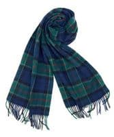 Colquhoun Tartan Pure Lambswool Large Clan Scarf Unisex 180cm x 30cm