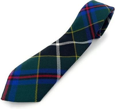 Cornish Hunting  Wool Tartan Necktie Made In Scotland
