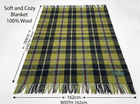 Cornish National New Wool Large Tartan Blanket Throw Rug