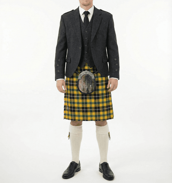 Cornish National Tartan 8 Yard Wool Blend Kilt