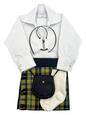 Cornish National Tartan Baby Kilt Outfit | Traditional Scottish Baby Highland Wear