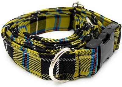 Cornish National Tartan Dog Collar And Lead Set