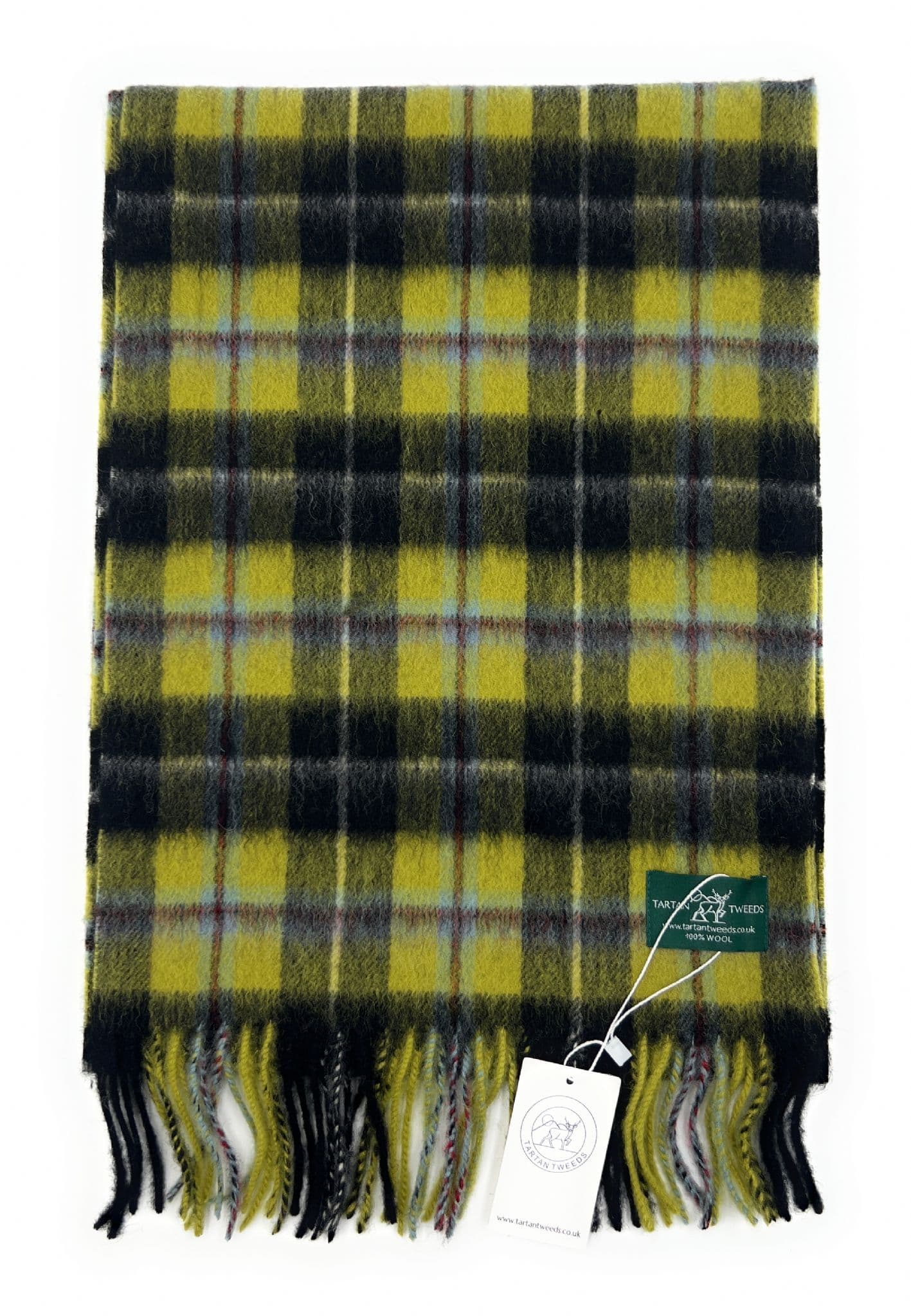 Cornish National Tartan Lambswool Large Clan Scarf 180cm x 30cm