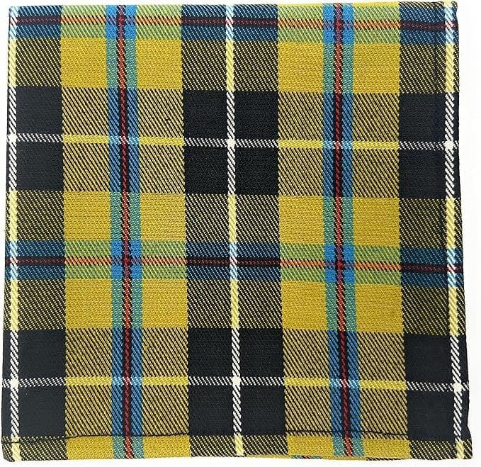 Cornish Tartan Yellow Cotton Fabric - Digital Print, 60" Wide, Medium Weight Craft Material