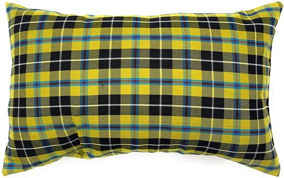 Cornish National Tartan Rectangular Cushion Cover 46cm x 26cm Made in Scotland