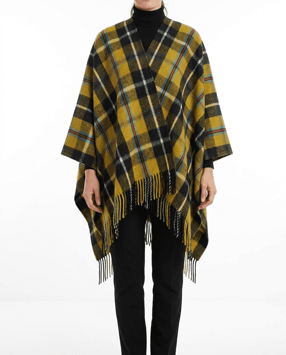 Cornish National Tartan Women's Pure Wool Cape