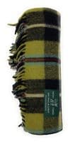 Cornish National  Wool Tartan Knee Blanket 100% New Wool
