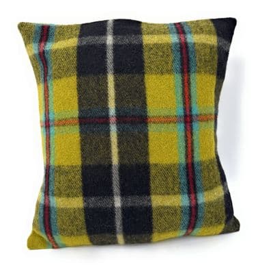 Cornish National Wool Tartan  Square Cushion Cover Made in Scotland