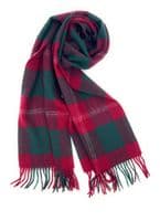 Crawford Tartan Pure Lambswool Large Clan Scarf Unisex 180cm x 30cm