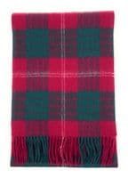 Crawford Tartan Pure Lambswool Large Clan Scarf Unisex 180cm x 30cm