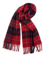 Cunningham Tartan Lambswool Large Clan Scarf Unisex 180cm x 30cm